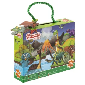 Dinoszaurusz Vulcano puzzle 45 db-os