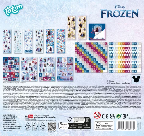 Disney Jégvarázs Destiny matrica szett 500 db-os