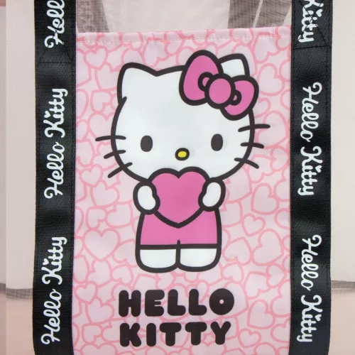 Hello Kitty Heart Premium átlátszó strandtáska 62 cm
