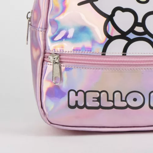 Hello Kitty Iridescent hologrammos hátizsák, táska 23 cm