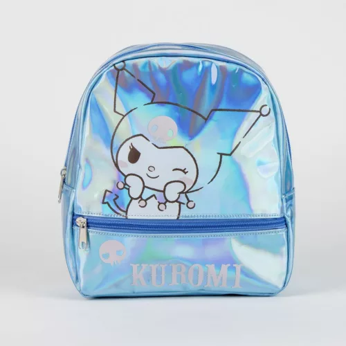 Hello Kitty Kuromi Iridescent hologrammos hátizsák, táska 23 cm