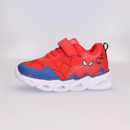 Pókember Web LED villogó, világító utcai cipő 25-32