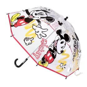 Disney Mickey Cartoon gyerek átlátszó esernyő Ø71 cm