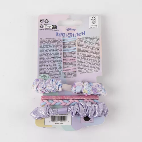 Disney Lilo és Stitch, A csillagkutya Cute Alien hajcsat, hajgumi szett 8 db-os