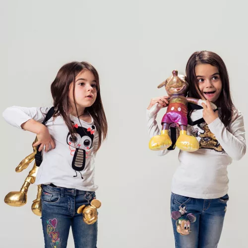 Disney Mickey Smile Clip plüss kulcstartó 10 cm