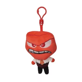   Disney Agymanók Anger 3D plüss figura akasztóval, táskadísz 12 cm