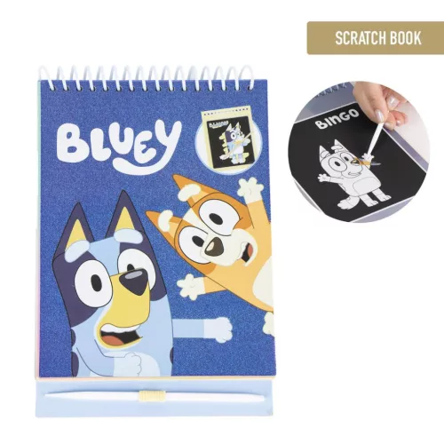 Bluey Bingo scratch képkarcoló és színező szett