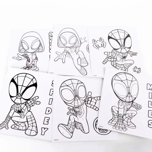 Pókember Spidey Friends számos kifestő szett