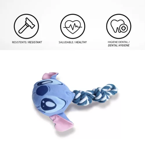 Disney Lilo és Stitch, A csillagkutya Cute sípoló kötél kutyajáték 30 cm