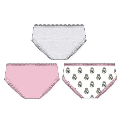 Real Madrid Pink gyerek fehérnemű, bugyi 3 darab/csomag 2 - 8 év / 92 - 128 cm
