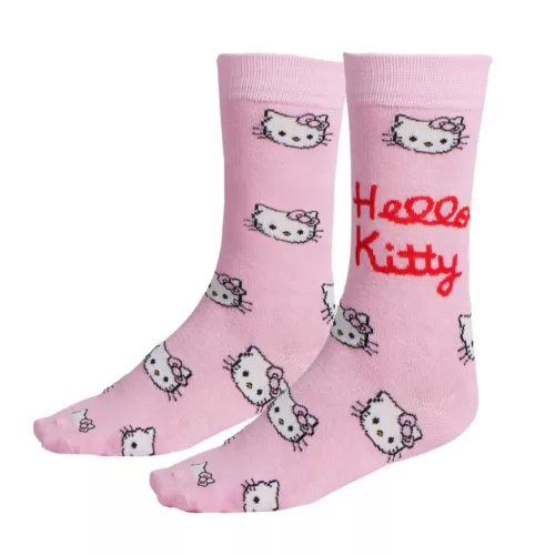 Hello Kitty Mini Head felnőtt hosszú szárú zokni 36/43