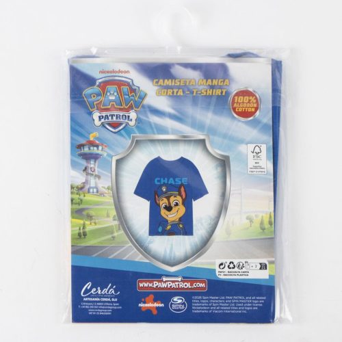 Mancs Őrjárat Blue Chase gyerek rövid póló, felső 3 - 6 év / 98 - 116 cm
