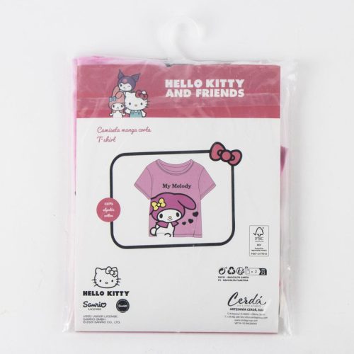 Hello Kitty My Melody Pink gyerek rövid póló, felső 6 - 12 év / 116 - 152 cm