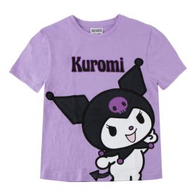   Hello Kitty Kuromi Purple gyerek rövid póló, felső 6 - 12 év / 116 - 152 cm