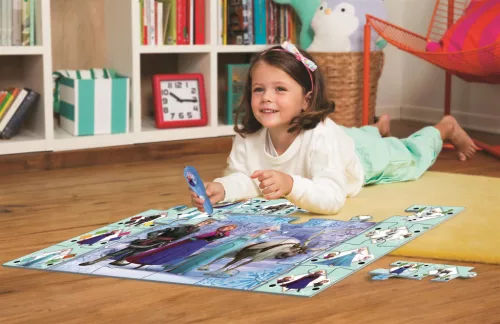 Disney Jégvarázs Ice Kingdom interaktív 24 db-os puzzle Clementoni