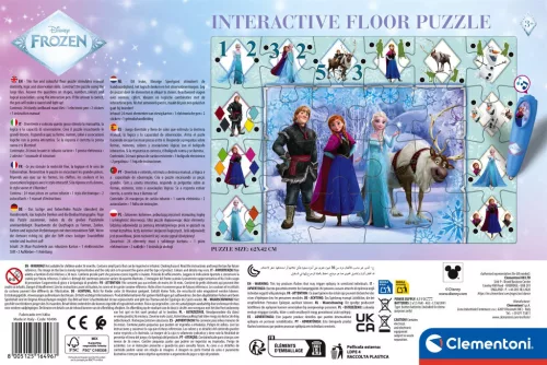 Disney Jégvarázs Ice Kingdom interaktív 24 db-os puzzle Clementoni