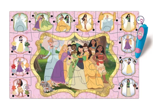 Disney Hercegnők Reunion interaktív 24 db-os puzzle Clementoni