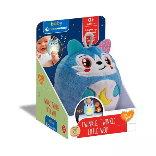 Farkas Twinkle Twinkle éjszakai fény és játék Clementoni
