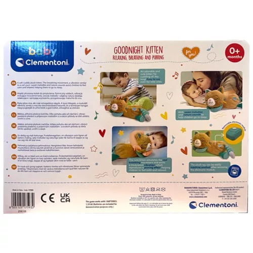 Doromboló cica Brown interaktív plüss játék Clementoni