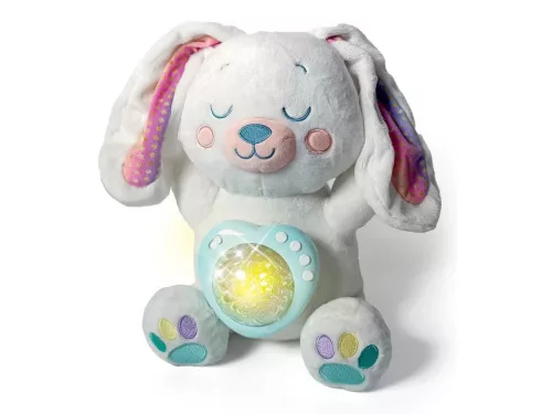 Plüss nyuszi White éjszakai fény, projektor Clementoni