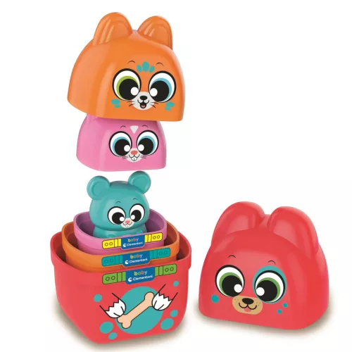 Színes Matrioska baba építőjáték szett Clementoni