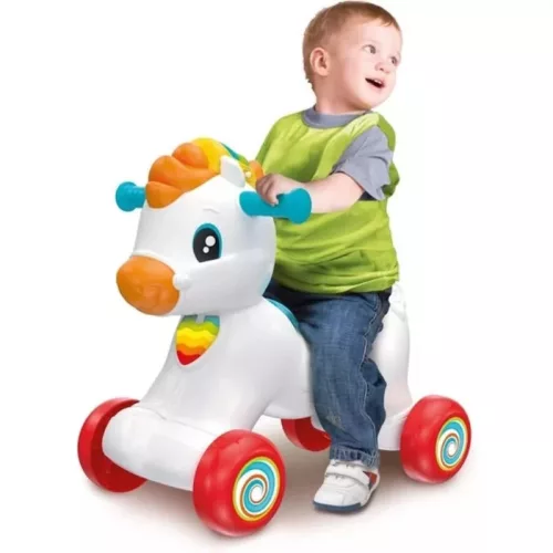 Interaktív hintaló Rainbow Rider 3 az 1-ben Clementoni