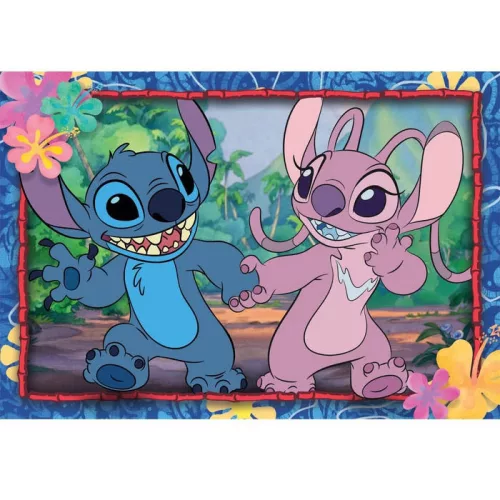 Disney Lilo és Stitch, A csillagkutya Angel 2x20 db-os puzzle Clementoni