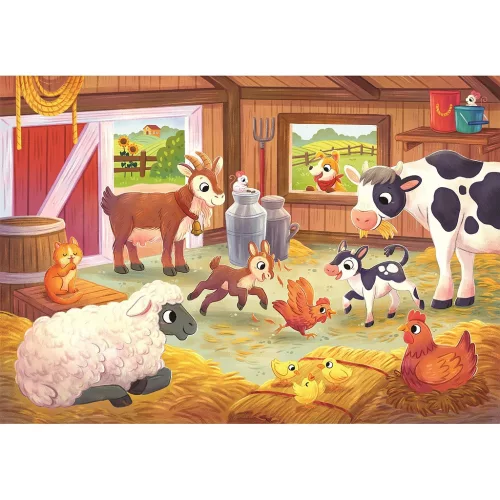 Farm Family 2x20 db-os puzzle Clementoni