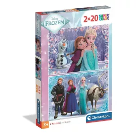 Disney Jégvarázs Team Quest 2x20 db-os puzzle Clementoni