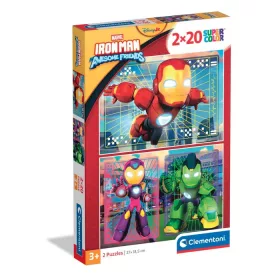   A Vasember és szupercsapata Hero Squad 2x20 db-os puzzle Clementoni