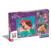 Disney Hercegnők Ariel 3x48 db-os puzzle Clementoni