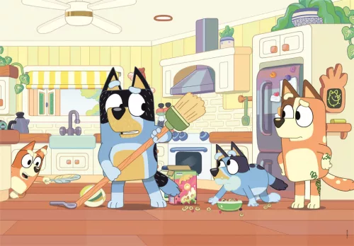 Bluey Cleaning 60 db-os puzzle Clementoni
