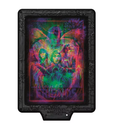 Stranger Things Upside Down 520 db-os puzzle LED-es keretben Clementoni
