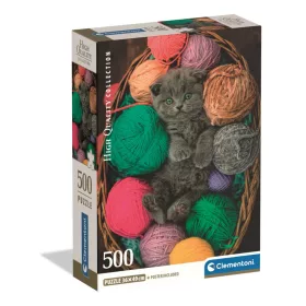 Cicás Fluffy 500 db-os Compact puzzle Clementoni