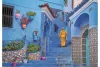 Marokkó Blue Street of Chefchaouen 500 db-os puzzle Clementoni