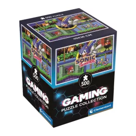   Sonic a sündisznó 64 Bit Fast 500 db-os Cube puzzle Clementoni