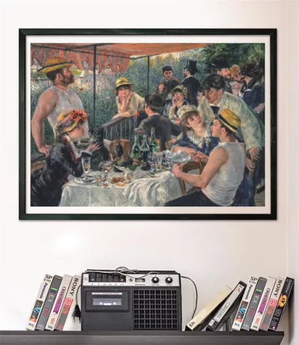 Művészet A csónakázó társaság ebédje Renoir 1000 db-os Compact puzzle Clementoni