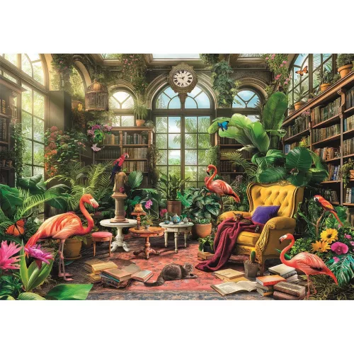 Üvegház Library 1000 db-os Compact puzzle Clementoni