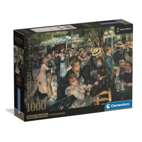   Művészet Bál a Moulin de la Galette-ben Renoir 1000 db-os Compact puzzle Clementoni