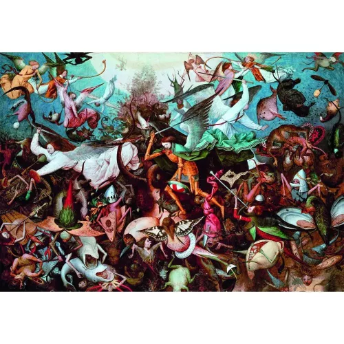 Művészet A Lázadó angyalok bukása Bruegel 1000 db-os Compact puzzle Clementoni