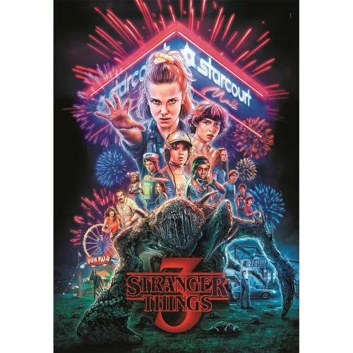 Stranger Things Starcourt Mall 1000 db-os Compact puzzle Clementoni