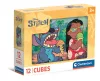 Disney Lilo és Stitch, A csillagkutya Funny Day mesekocka 12 db-os Clementoni