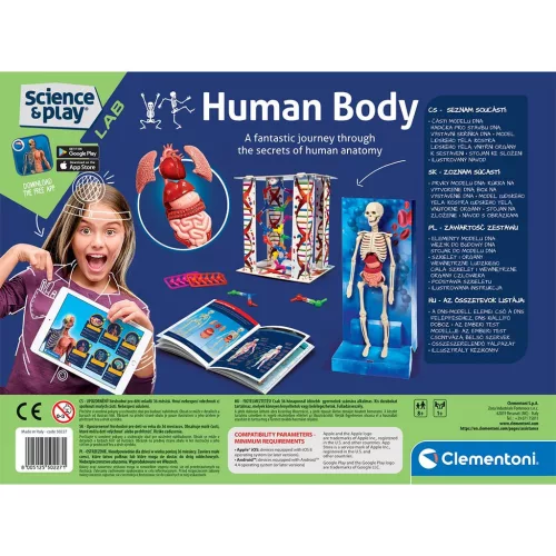 Az emberi test Inside You tudományos játékszett Clementoni