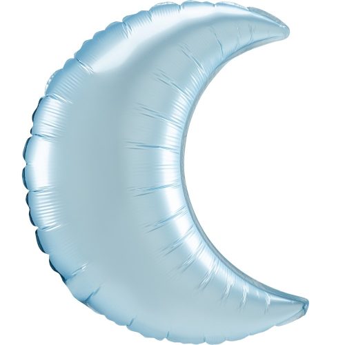 Pastel Blue Crescent szatén hold fólia lufi 66 cm