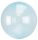 Áttetsző Crystal Gömb Blue Fólia lufi 45 cm