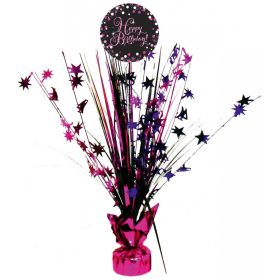 Happy Birthday Pink asztaldísz 45,7 cm