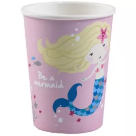 Sellő Shellebrate Pink papír pohár 8 db-os 250 ml