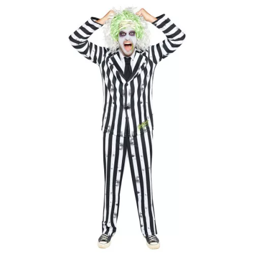 Beetlejuice Striped felnőtt jelmez M/L