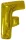 Arany Gold óriás F betű fólia lufi 110 cm