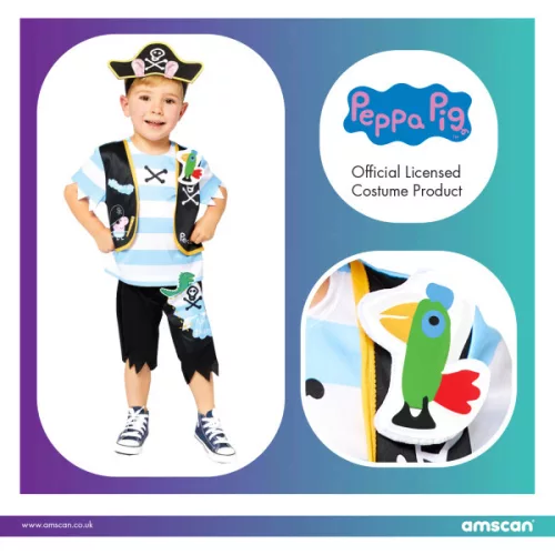 Peppa malac Pirate jelmez 1-2 év